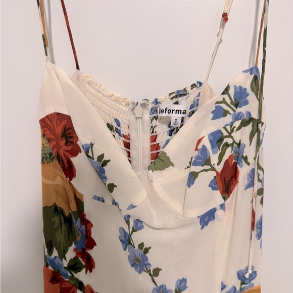 Reformation Juliette Floral Spaghetti Strap Maxi Dress in Formosa - Picture 4 of 8